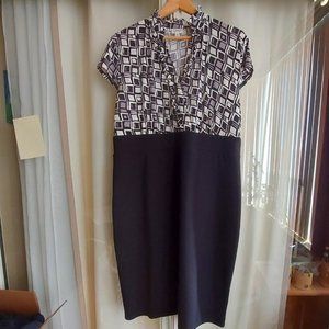 Cleo Black and White Dress - Size 18